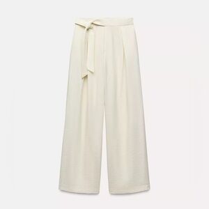 ZARA NWT Tied Pleated Pants Summer Travel Vacation Comfy Beach Cruise Boat